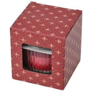 IKEA VINTERFINT Scented Candle In Glass Cinnamon Sugar/red 20 hr Gift Box